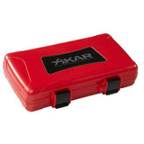 XIKAR 5-Cigar Travel Humidor Red