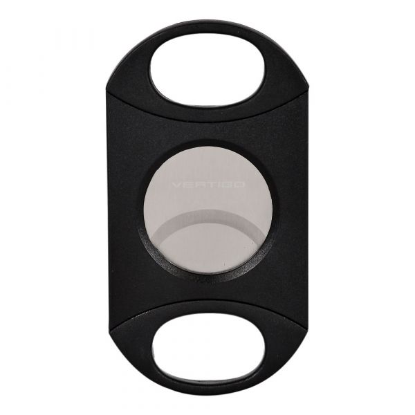 Closed Back Double Blade 54 Ring Gauge Black Cigar Cutter